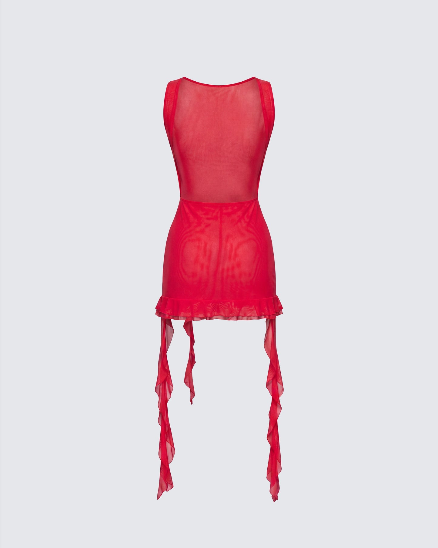 Tiana Red Ruffle Rosette Dress
