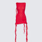 Tiana Red Ruffle Rosette Dress