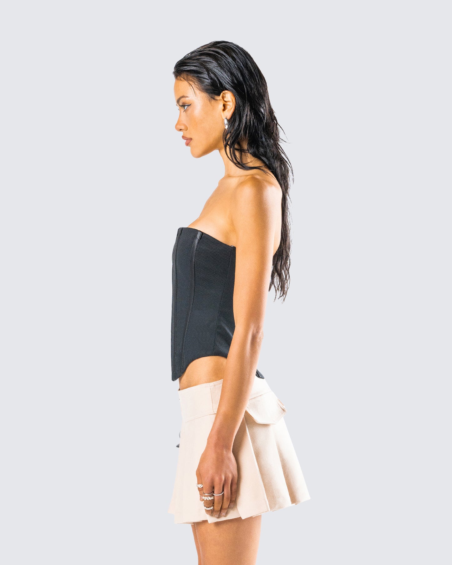 tina mesh corset dress Evelyn Stretch-Mesh Corset Homecoming Dress
