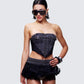 Titan Black Denim Corset Top