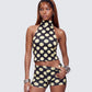 Toni Multi Jersey Polka Halter Top