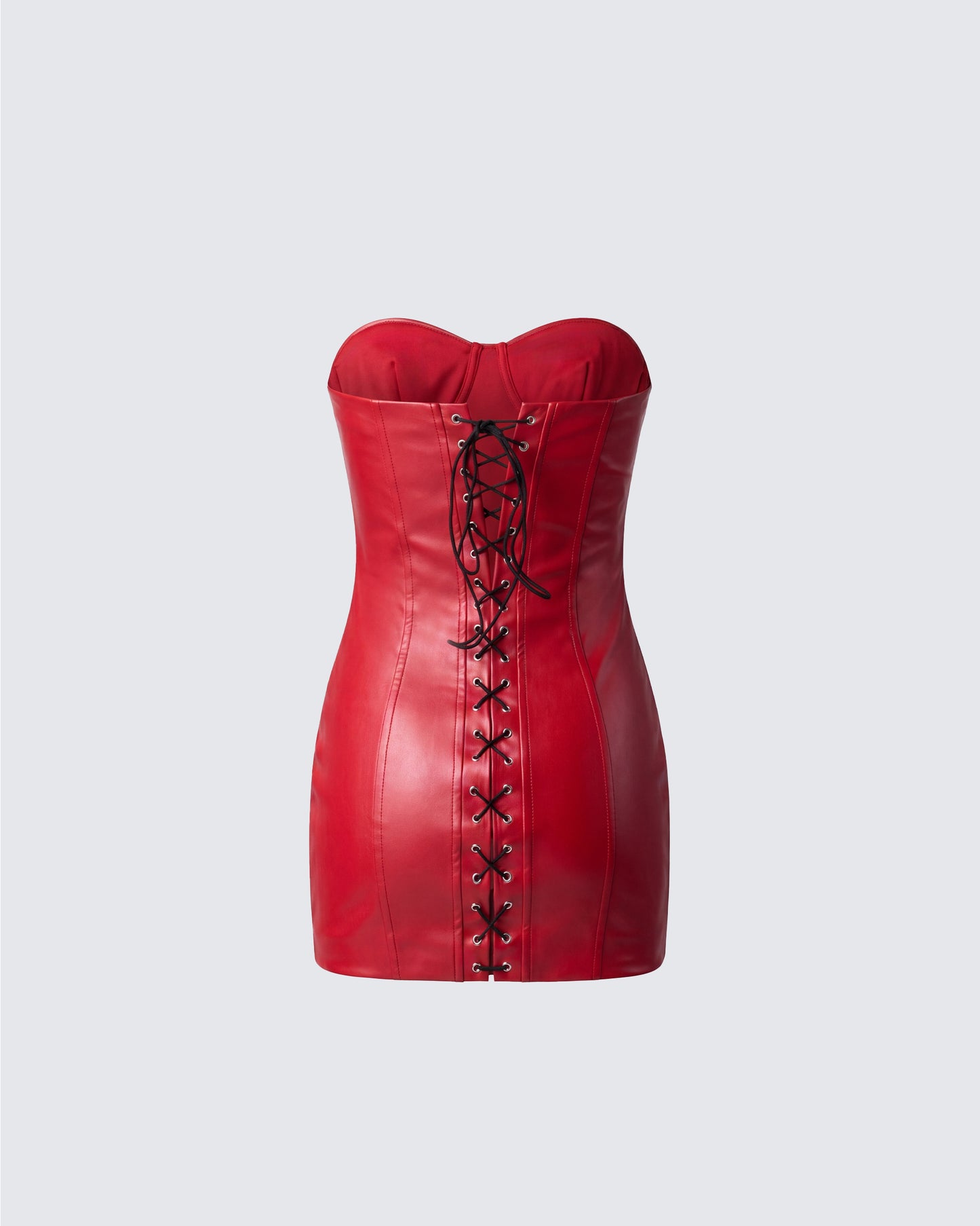 Trisha Vegan Leather Mini Dress
