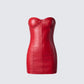 Trisha Vegan Leather Mini Dress