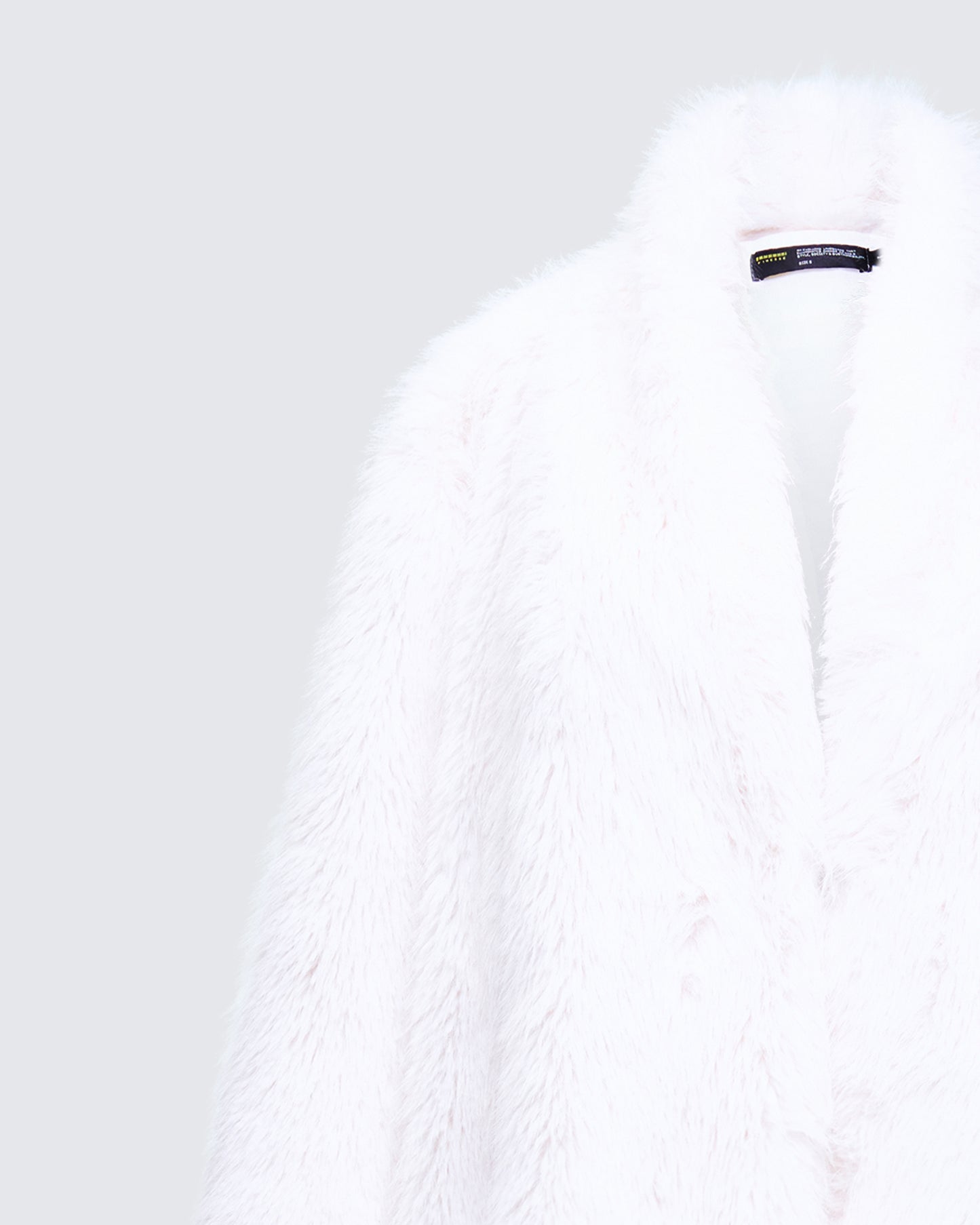Trista Ivory Faux Fur Coat