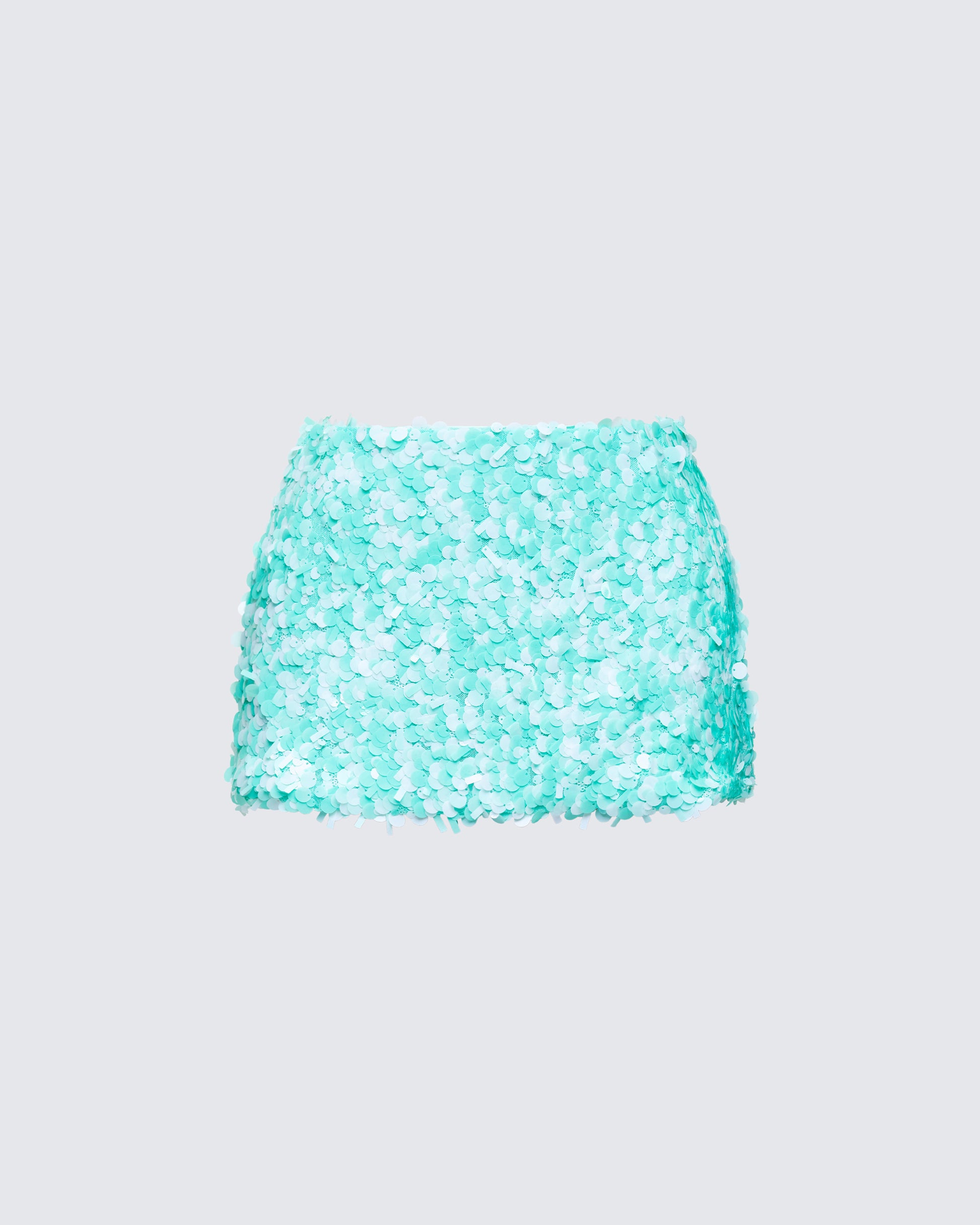 Twila Green Shell Sequin Mini Skirt product front