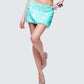 Twila Green Shell Sequin Mini Skirt - side angle