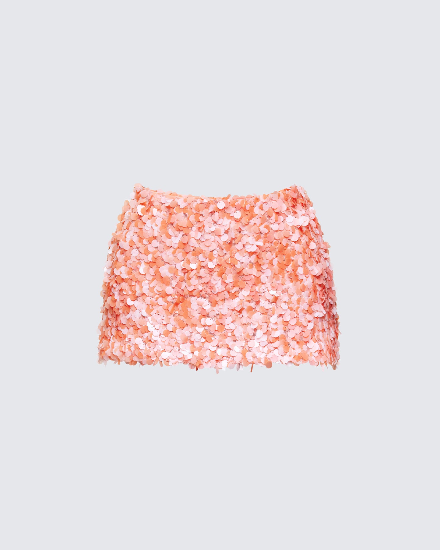 Twila Orange Shell Sequin Mini Skirt product front