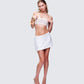 Twila Silver Shell Sequin Mini Skirt