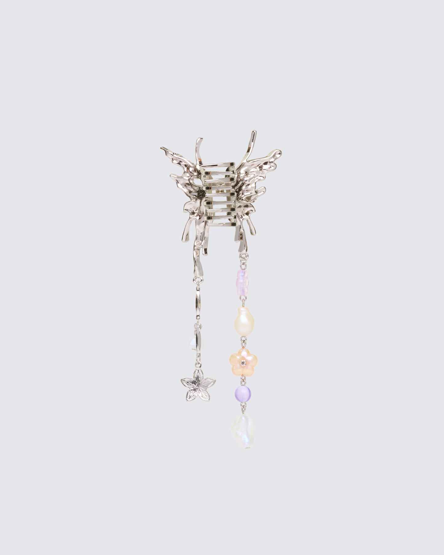 Ursa Silver Butterfly Hair Claw