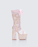 Valdis Pink Baroque Boot