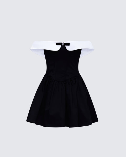 ◇KHAKIPOINT◇ Ballerina Off Shoulder black AUTUMNLEAVESOFF-