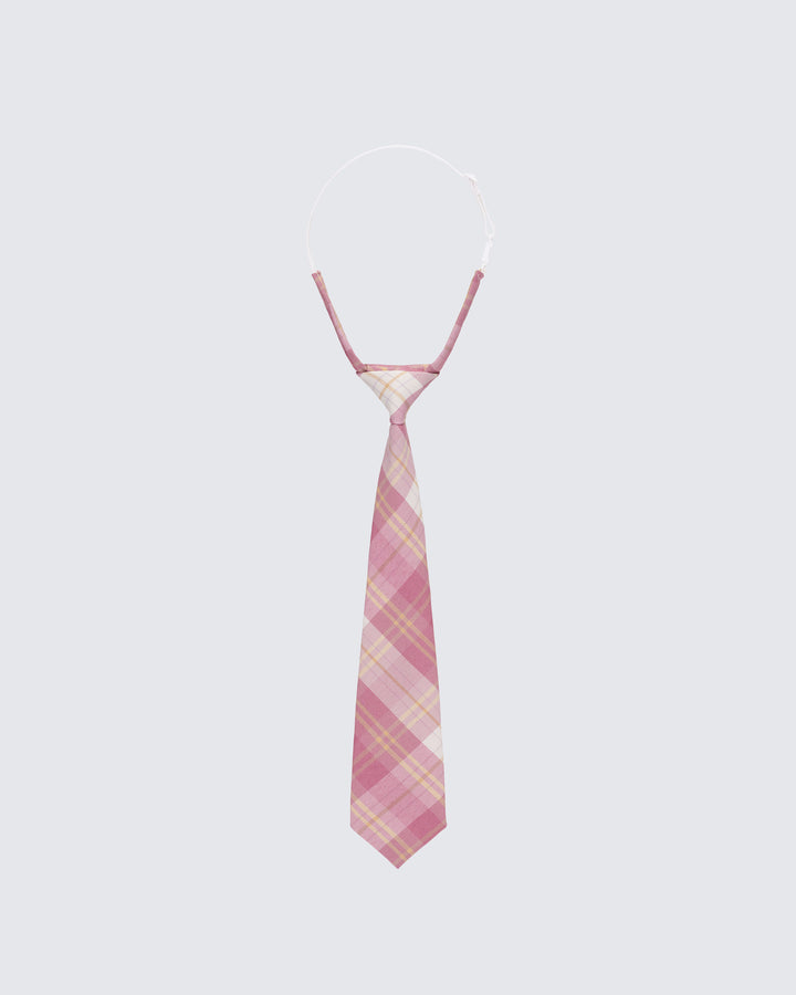 Valeska Pink Check Tie product front