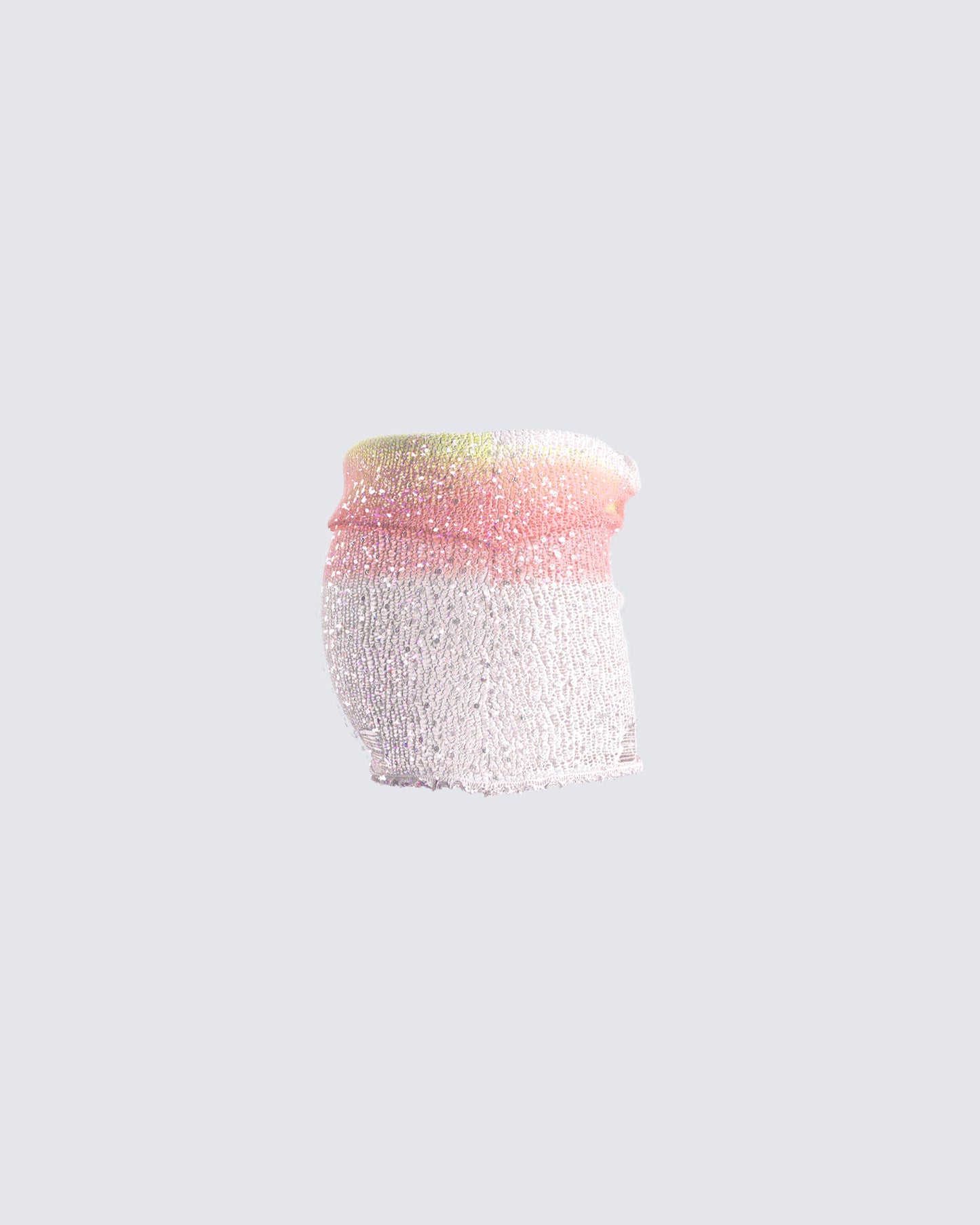 Vanessa Pink Sequin Knit Skirt