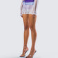 Vanessa Purple Sequin Knit Skirt