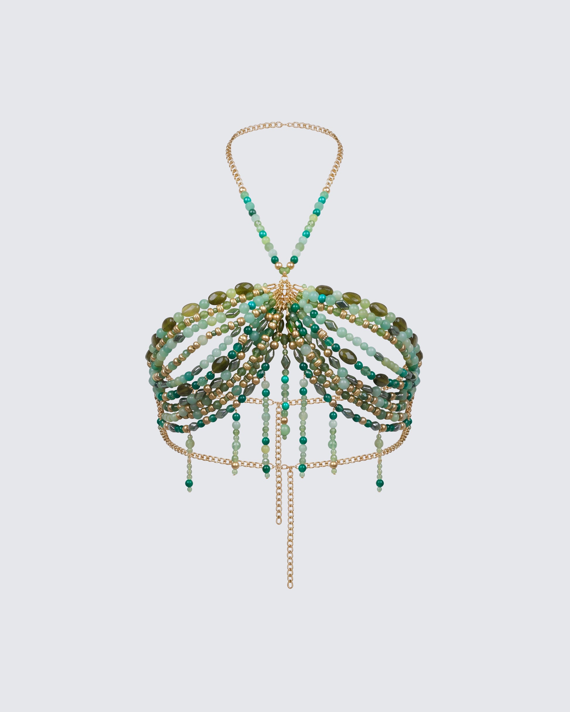 Vanna Green Beaded Bralet product front