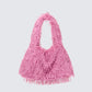 Veda Dusty Pink Ruched Hobo Bag