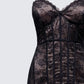 Women's black mini dress alternate angle – FINESSE