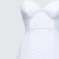 Vela White Lace Corset Mini Dress