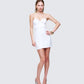 Vela White Lace Corset Mini Dress