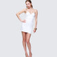 Vela White Lace Corset Mini Dress