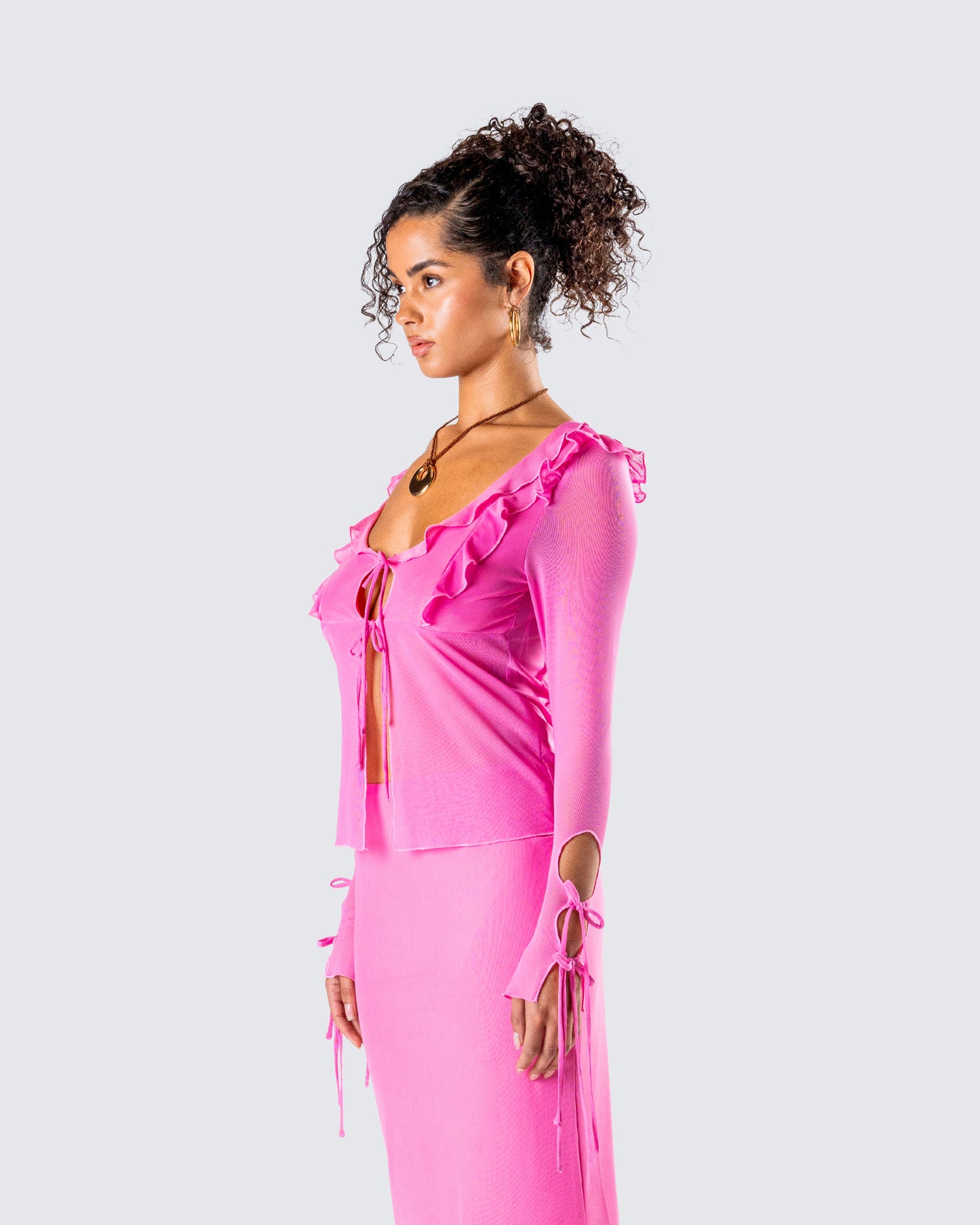 Vianka Pink Long Sleeve Top