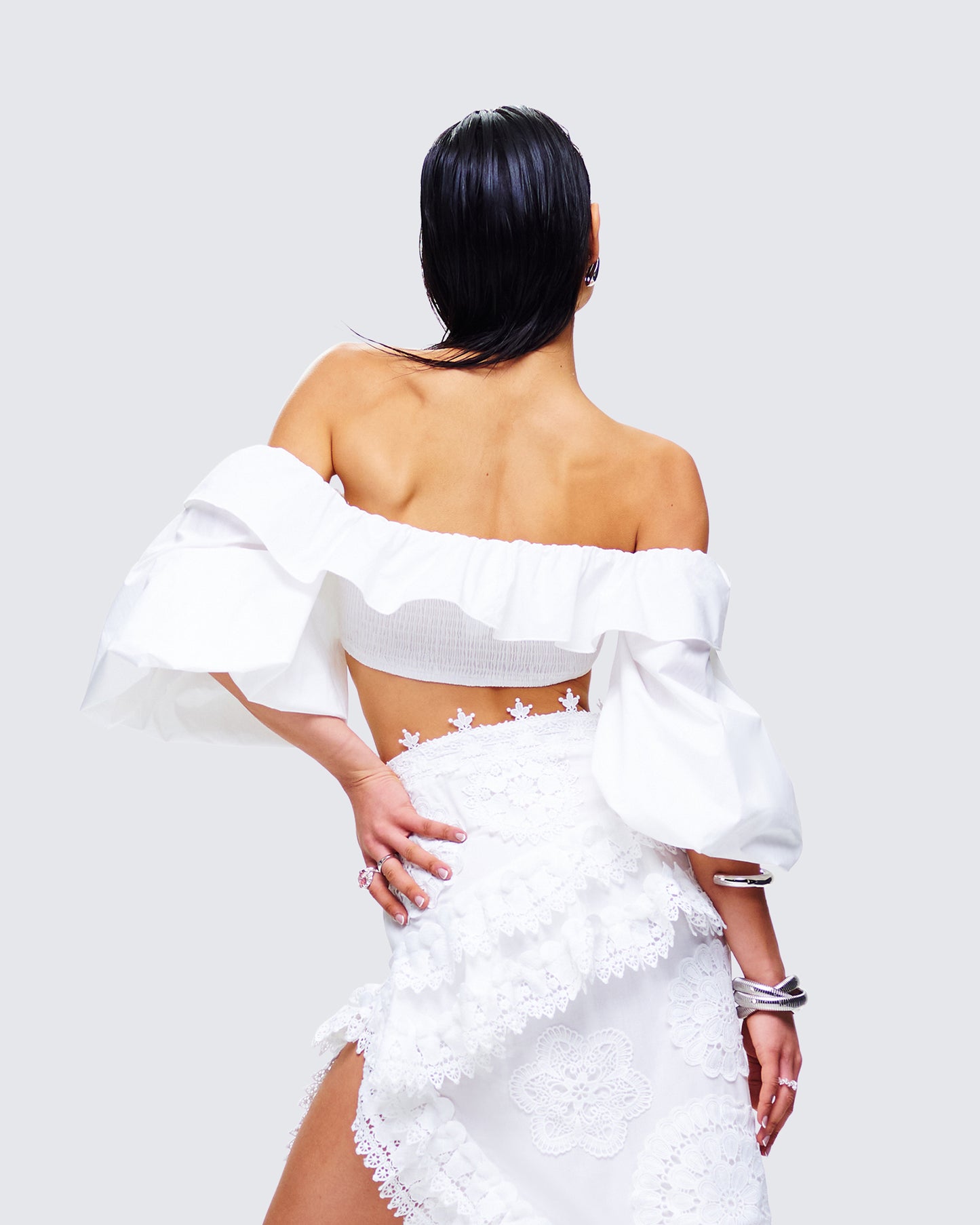 Villi White Off Shoulder Top