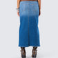 Vincent Blue Maxi Denim Skirt