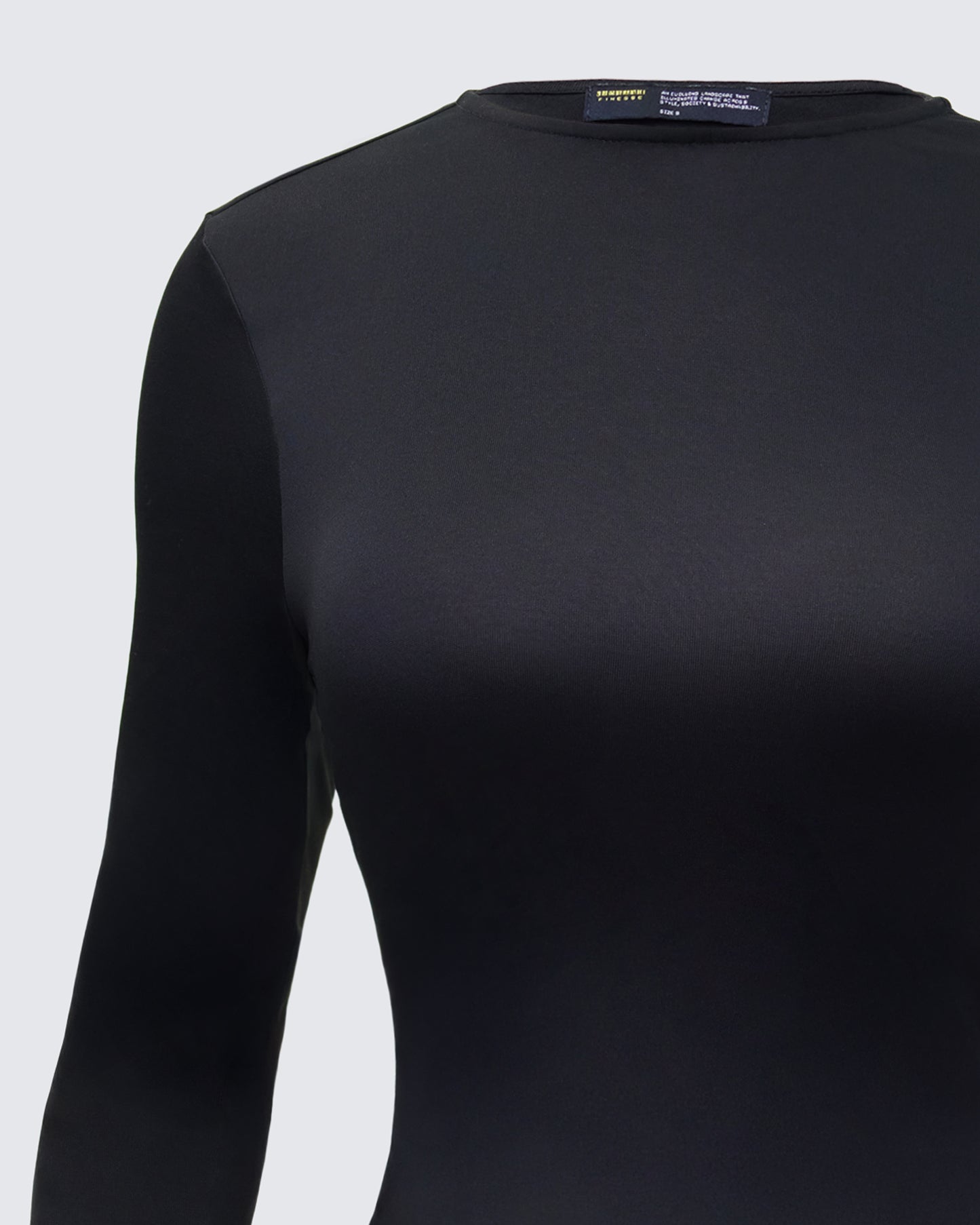 Women's black top alternate angle – FINESSE