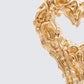 Volante Gold Molten Heart Earrings