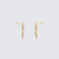 Volante Gold Molten Heart Earrings