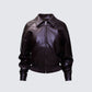 Waveney Brown Vegan Leather Jacket product front