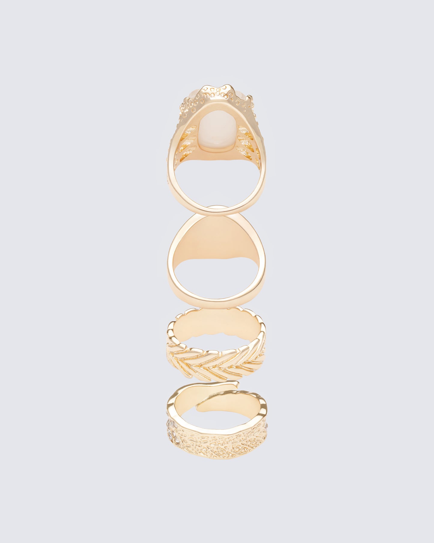 Wilda Gold Signet Set - 4 Pack