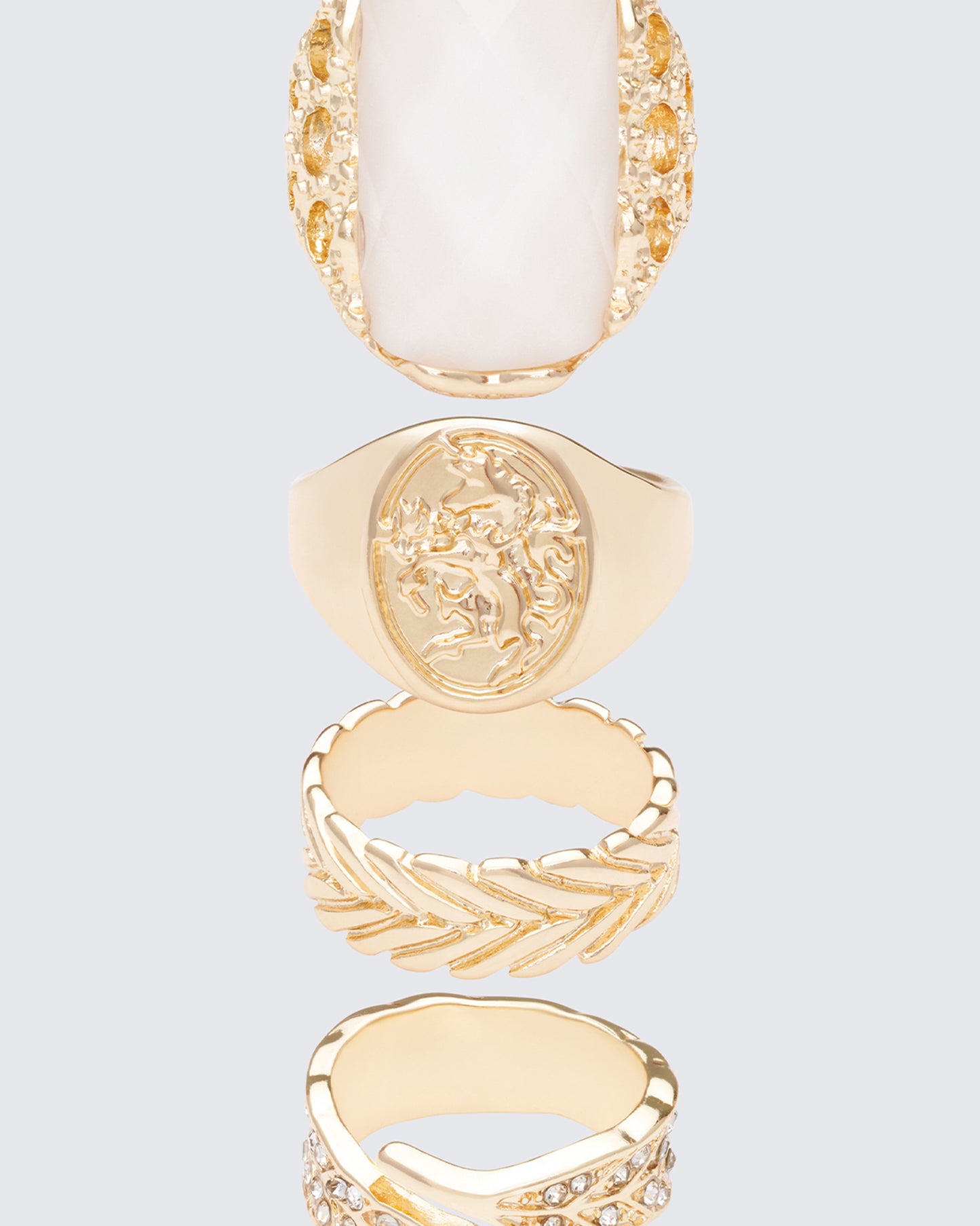 Wilda Gold Signet Set - 4 Pack