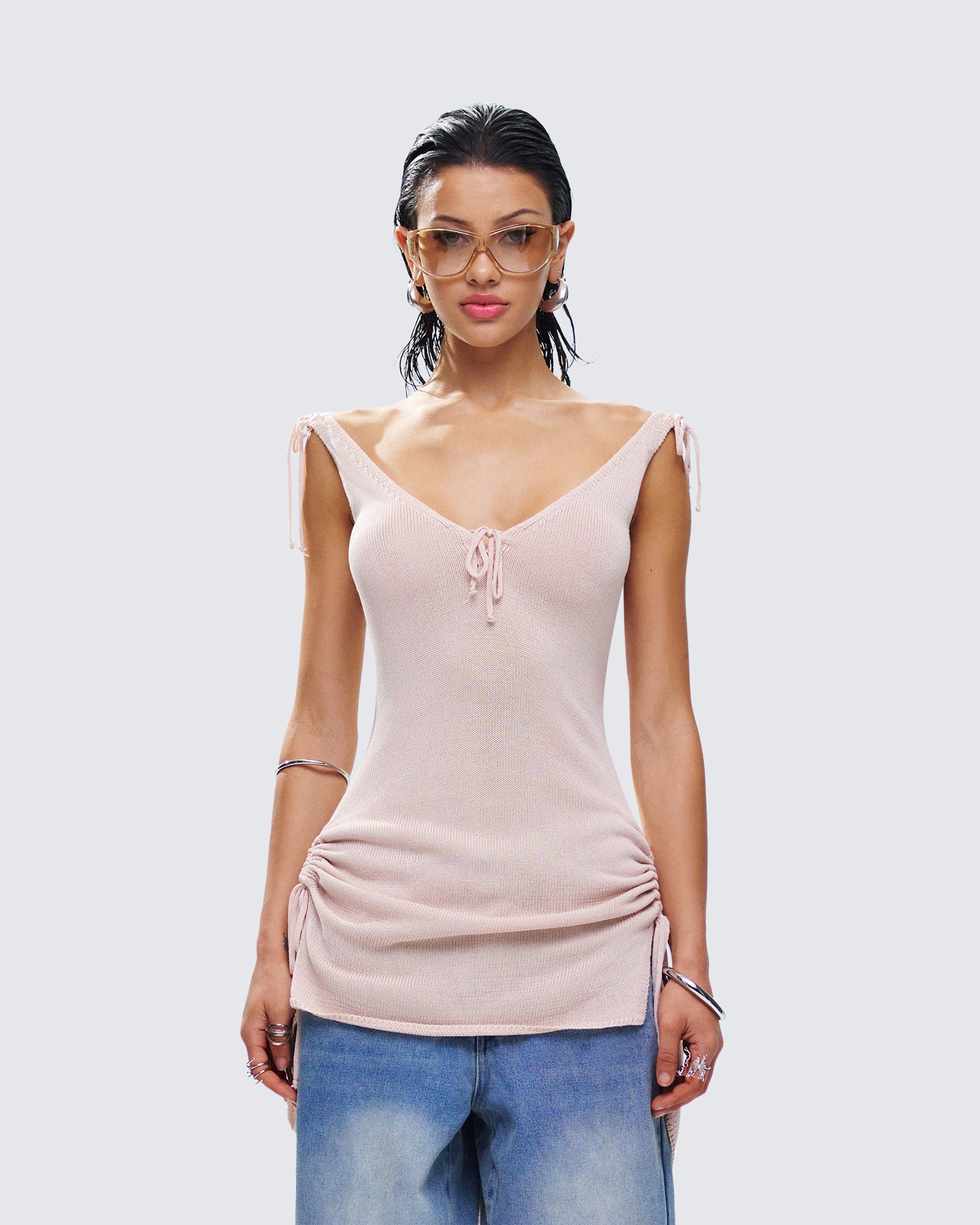 wrenley knit dress Wrenley Open Back Knit Maxi Dress