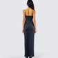 Yara Black Cut Out Maxi Dress