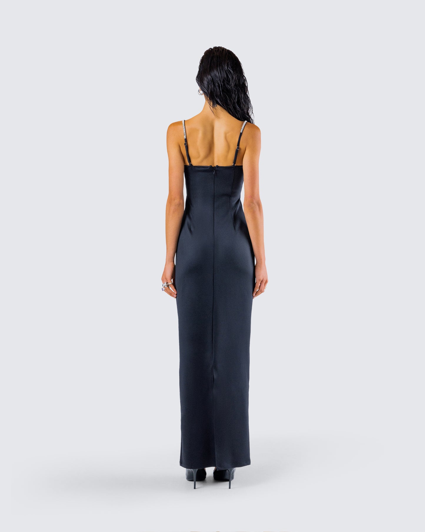 Yara Black Cut Out Maxi Dress