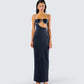 Yara Black Cut Out Maxi Dress