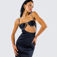 Yara Black Cut Out Maxi Dress