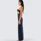 Yara Black Cut Out Maxi Dress