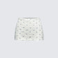 Yasmie Multi Floral Lace Trim Mini Skirt product front