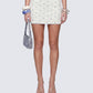 Yasmie Multi Floral Lace Trim Mini Skirt model front