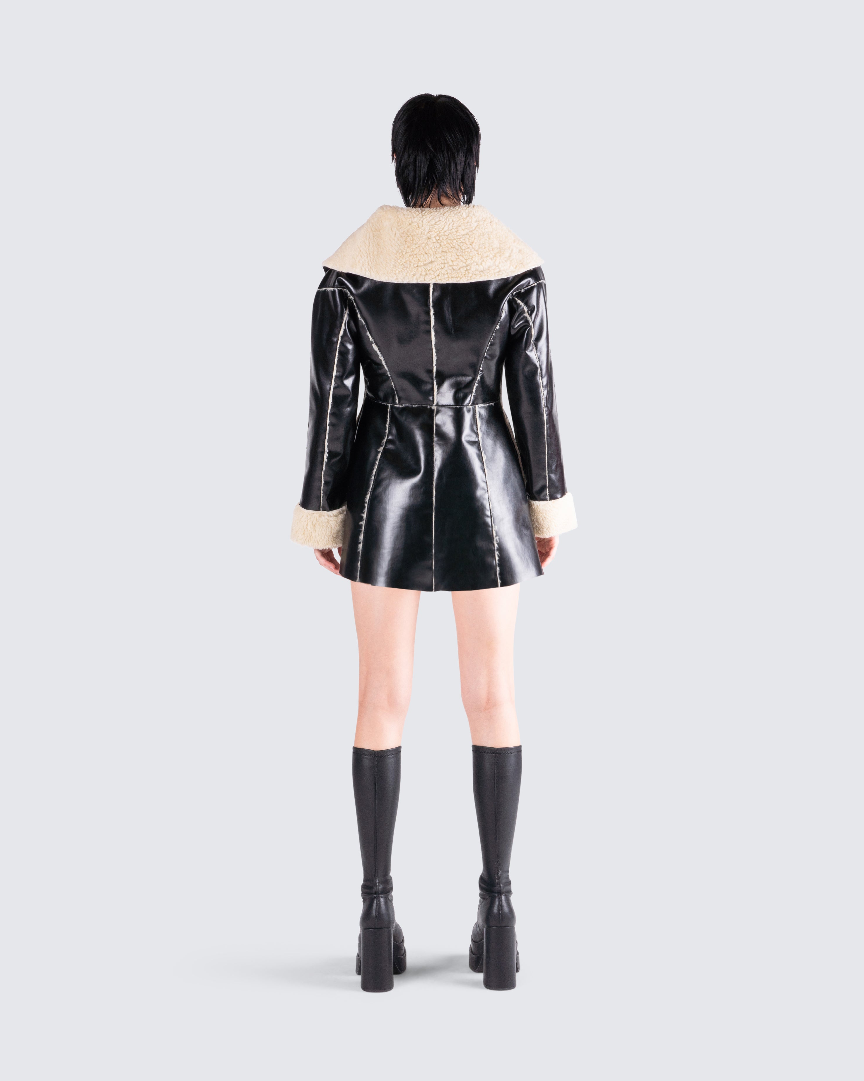 Vegan 2024 leather coat