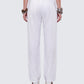 Yuma White Linen Drawstring Pants