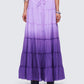 Zadie Purple Ombre Tiered Maxi Skirt