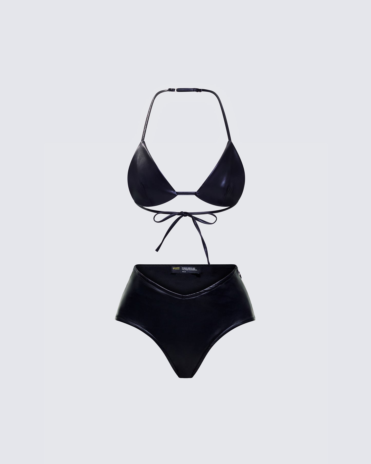 Zaria Vegan Leather Bikini Set
