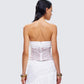Zaya White Lace Corset Top