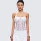 Zaya White Lace Corset Top