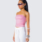 Zinnia Pink Jersey Tube Top