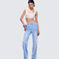 Zo Blue Denim Straight Leg Jean