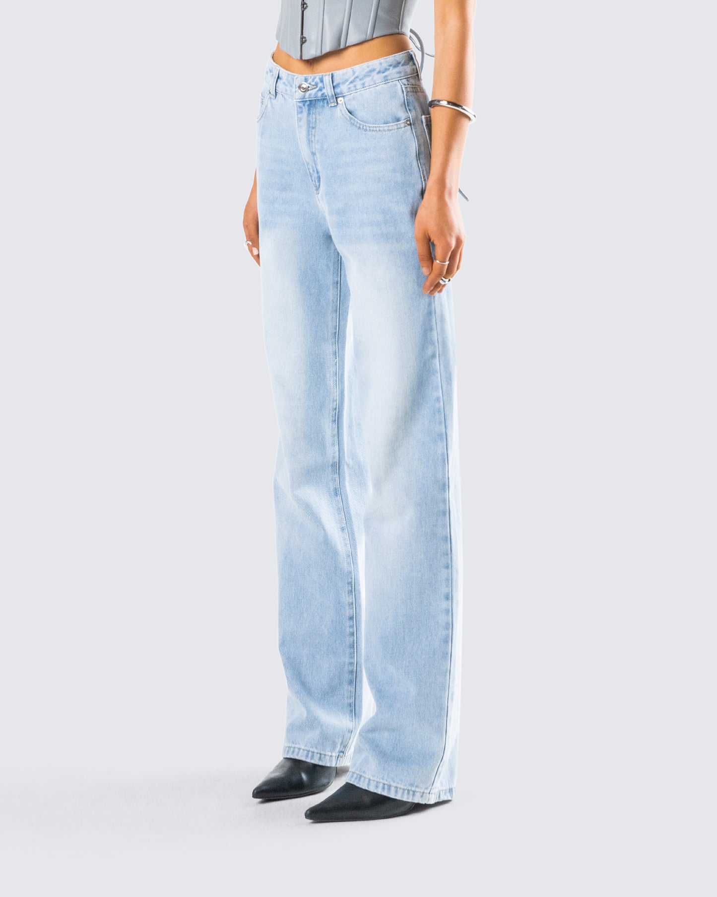 Zo Blue Denim Straight Leg Jean